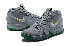 2018 Nike Kyrie 4 Grey Green Silver Shoes For Women